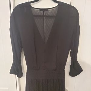 Sandro Paris black minidress